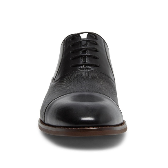 Steve Madden Men's Proctr Cap-Toe Oxford- Size 15- Black Leather - Picture 2 of 13
